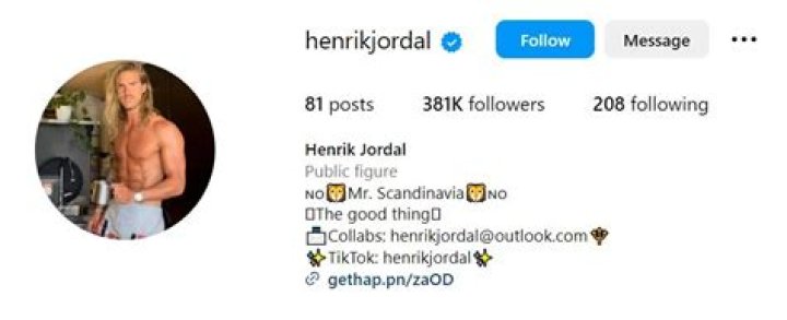 Henrik Jordal Height, Weight, Net Worth, Age, Birthday, Wikipedia, Who, Nationality, Biography