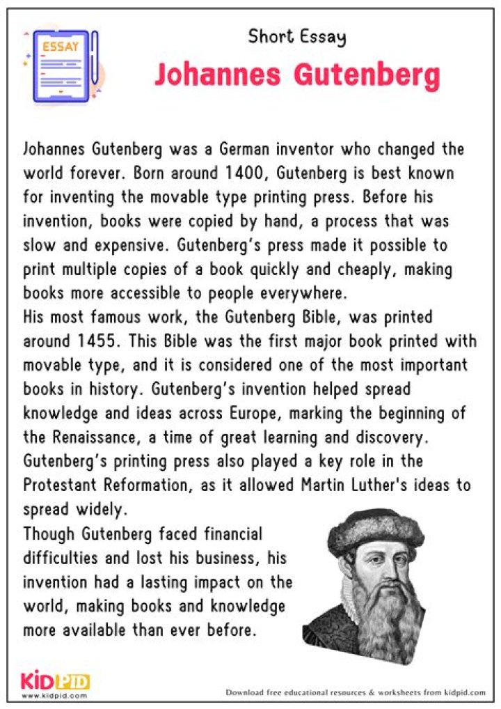 Johannes Gutenberg Biography, Wiki, Nationality, Ethnicity, Inventions, Career, Marital Life, First Bible And Facts