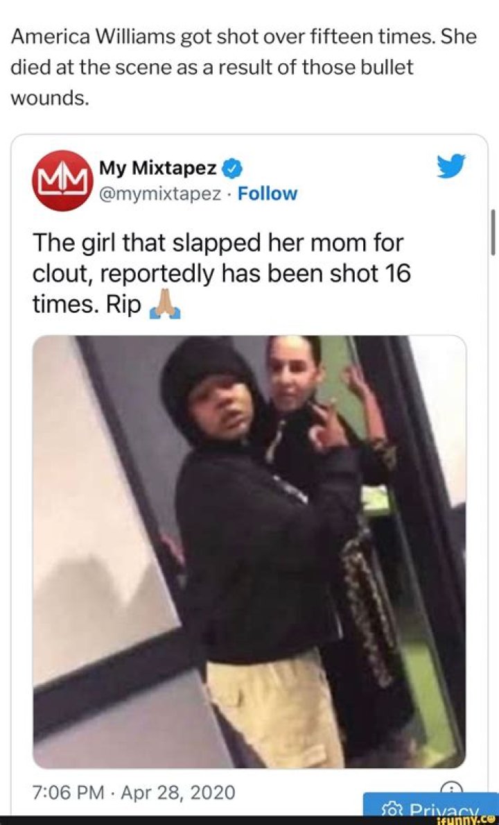 What Happened To The Girl Who Slapped Mom For Clout? America Williams Death Cause